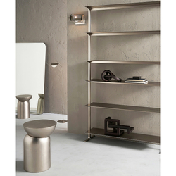 AM.PMAplique de pared de metal perforado, níquel satinado, Darja | talla única