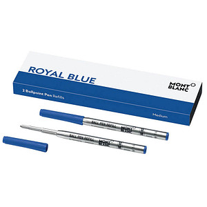 MontBlanc 2 Ballpoint Pen Refills Medium Royal Blue