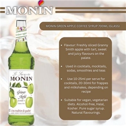 Monin Pomme Verte Green Apple Syrup | 70cl