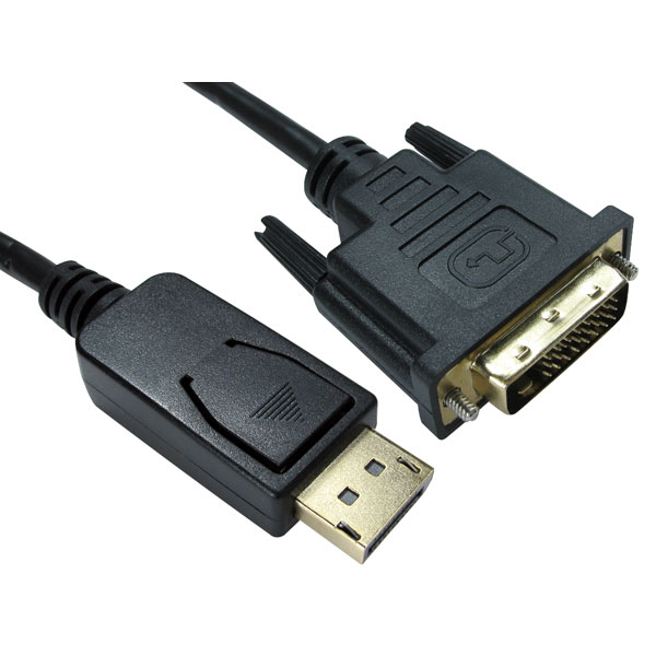Scan Cables Cables Direct HDHDPORT-001-2M video cable adapter DisplayPort DVI Black