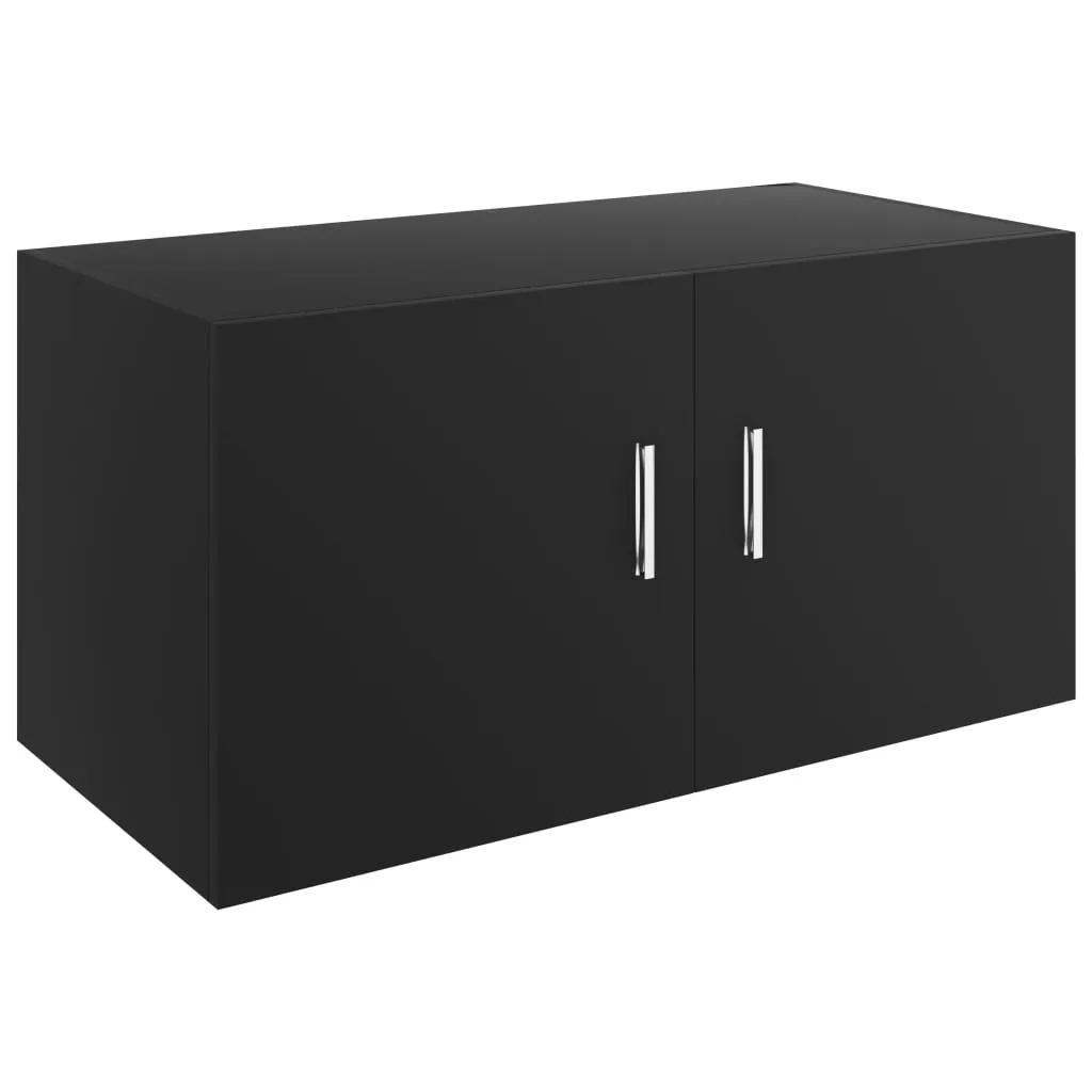 VidaXL Wall Mounted Cabinet Black 80x39x40 cm Chipboard