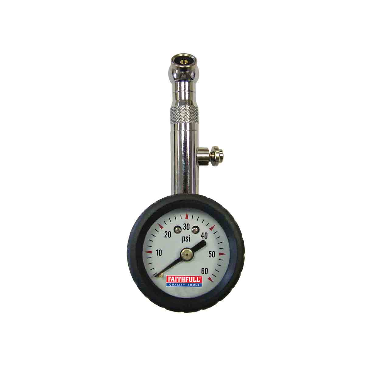 Faithfull FAIAUPGAUGE Tyre Pressure Dial Gauge 60psi