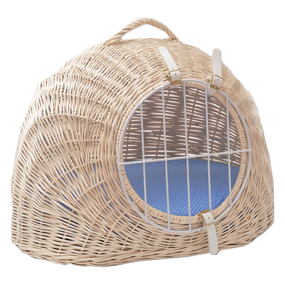 Aumüller Wicker Basket with Cushion - 50 x 39 x 44 cm (L x W x H)