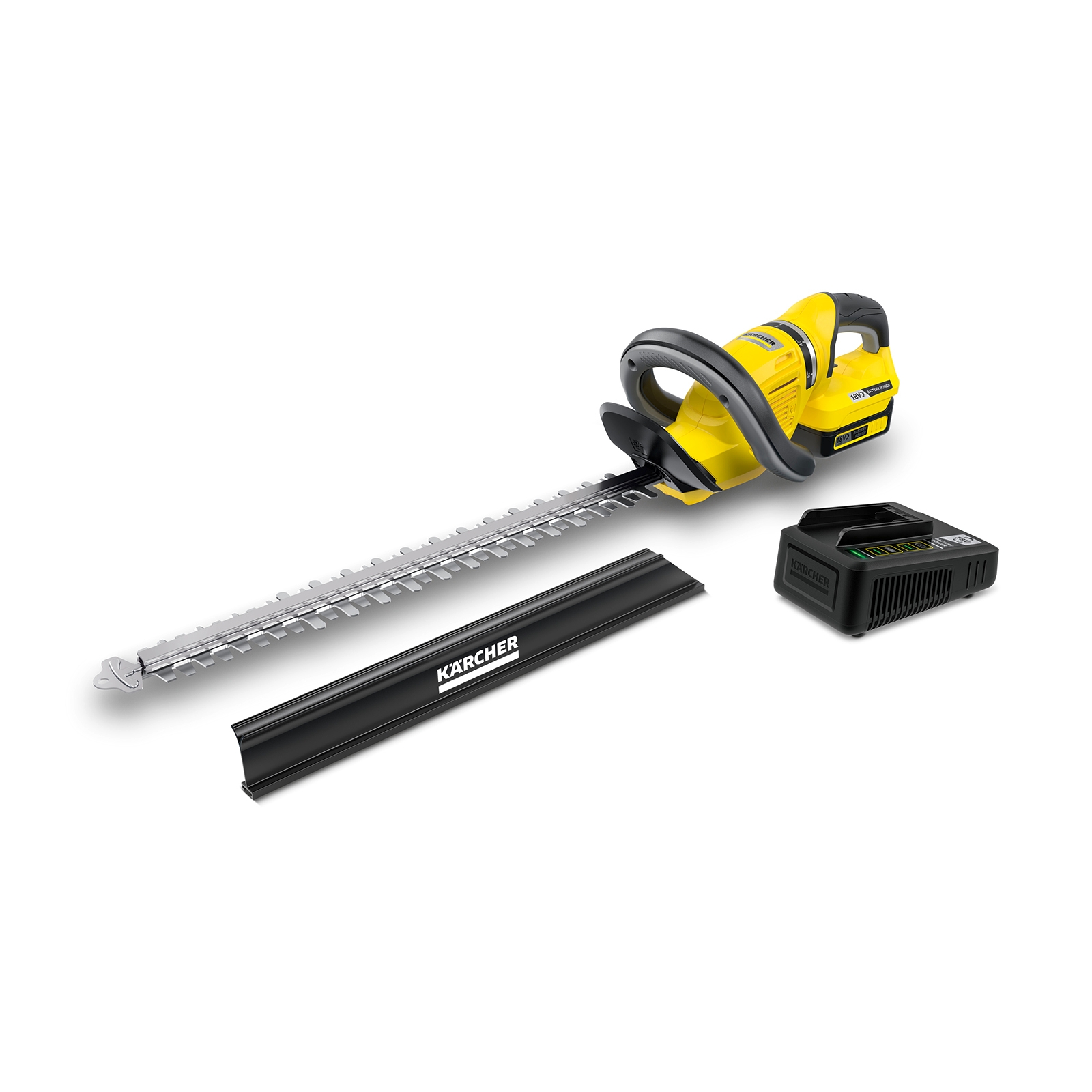 Kärcher HGE 18-50 Cordless Battery Powered Hedge Cutter, Yellow