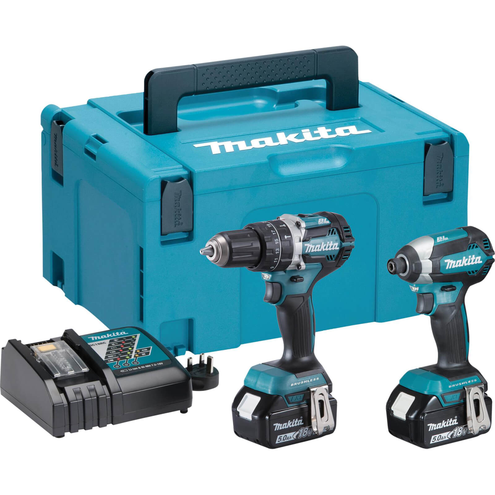 Makita DLX2180TJ Brushless Combi & Impact Kit 18V (5.0Ah)