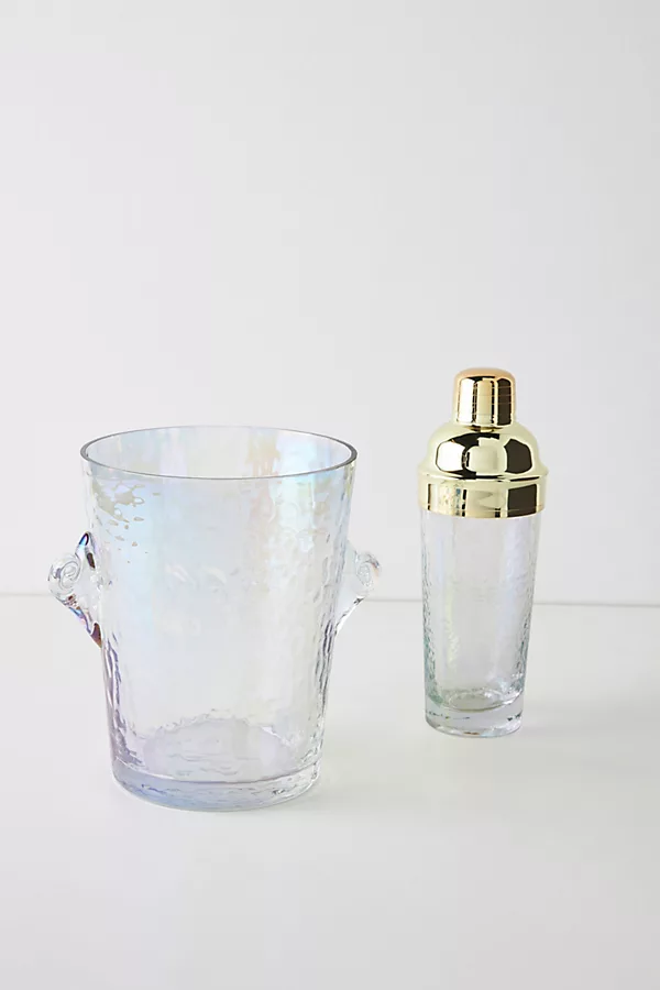 Anthropologie Zaza Hammered Ice Bucket