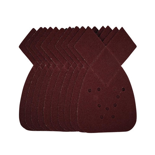 Draper 43852 Detail Sanding Sheets with Hook and Loop, 140mm, 80 Grit, SSD4 (10 Pack)