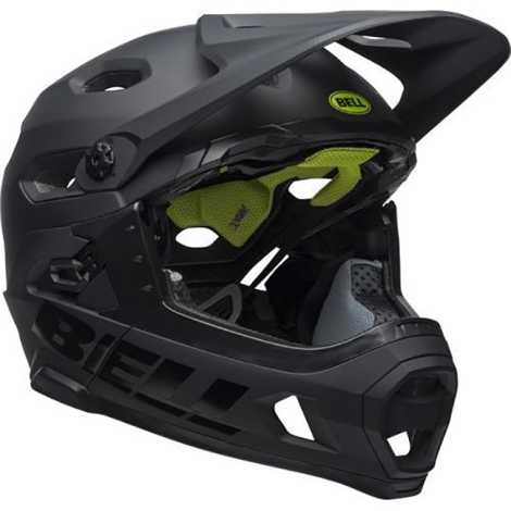 Bell Super Dh Spherical Mips Mtb Helmet - Matt Black / Gloss Black / Small / 52cm / 56cm