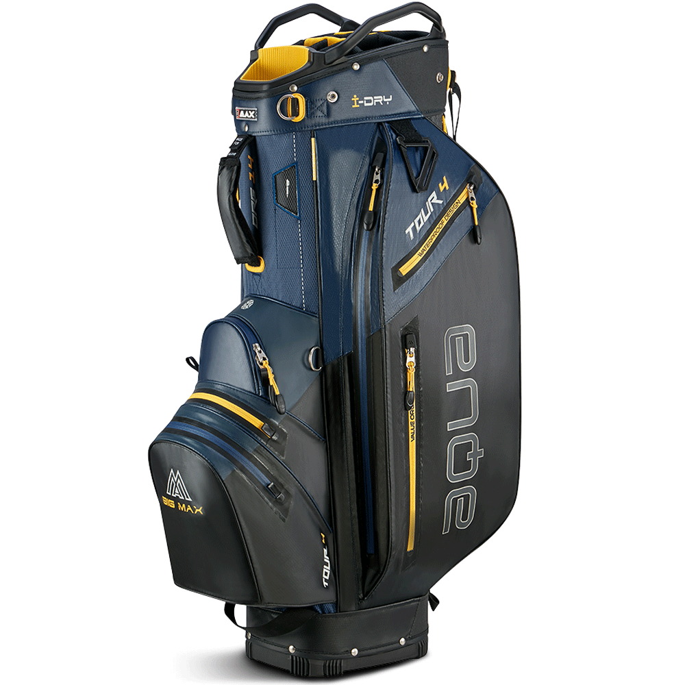 Big Max 2024 Aqua Tour 4 Golf Cart Trolley Bag - Navy / Black / Corn