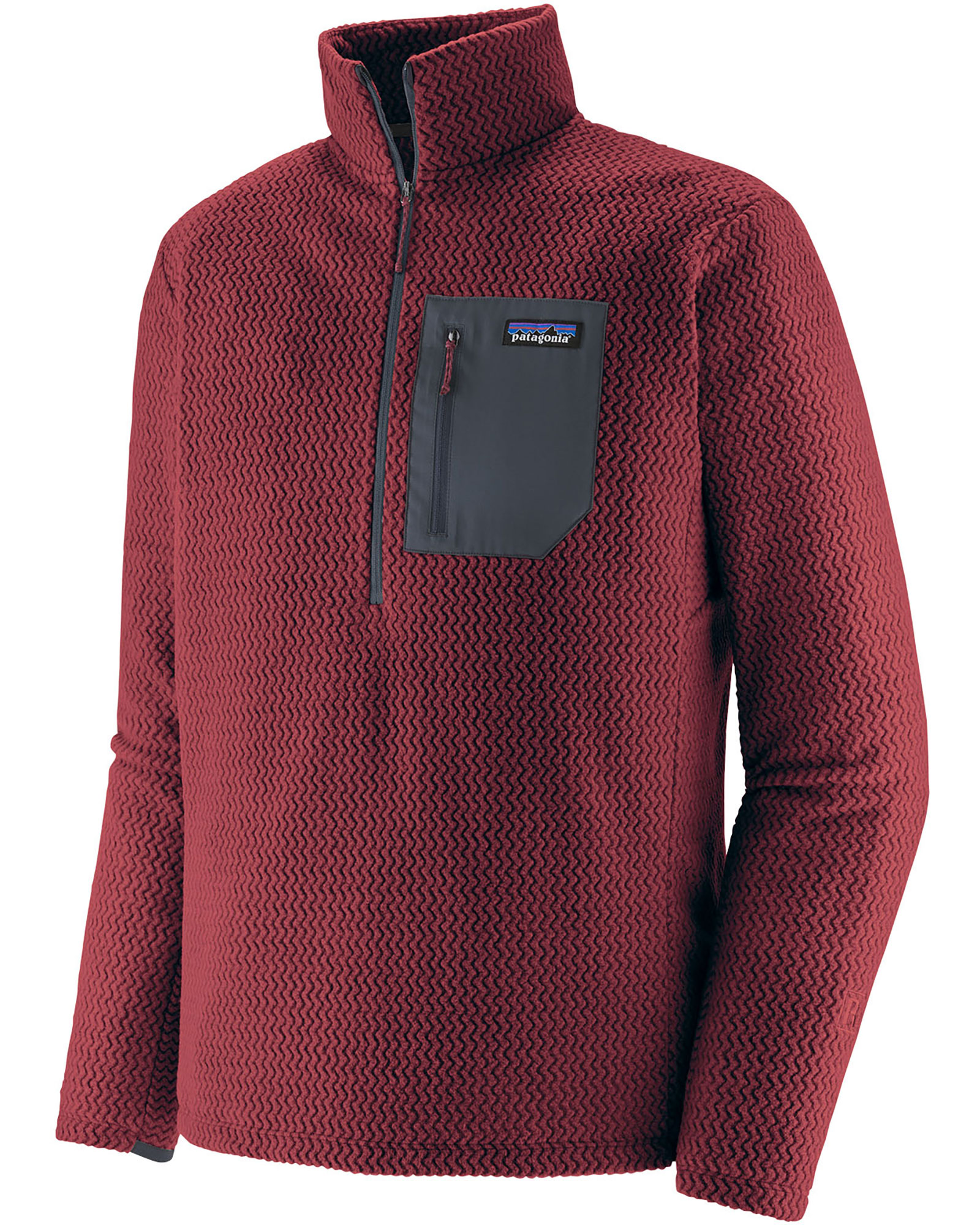  R1 Air Men's Zip Neck - Sequoia Red S