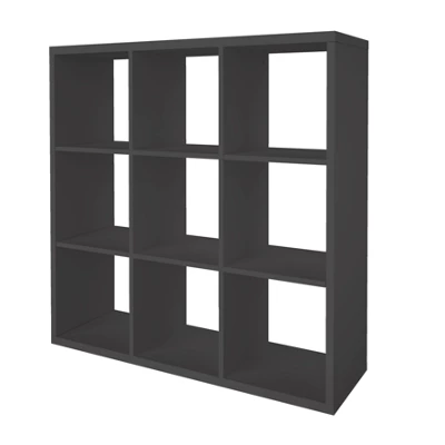 GoodHome Mixxit Grey Freestanding 9 Shelf Cube Shelving Unit, (H)1080mm (W)1081mm