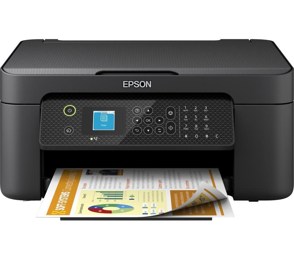 Epson WorkForce WF-2910DWF All-in-One Wireless Inkjet Printer with Fax, Black