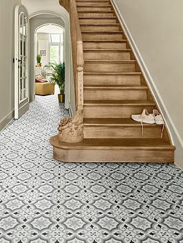 Vinyl Flooring Victorian Effect - Grey