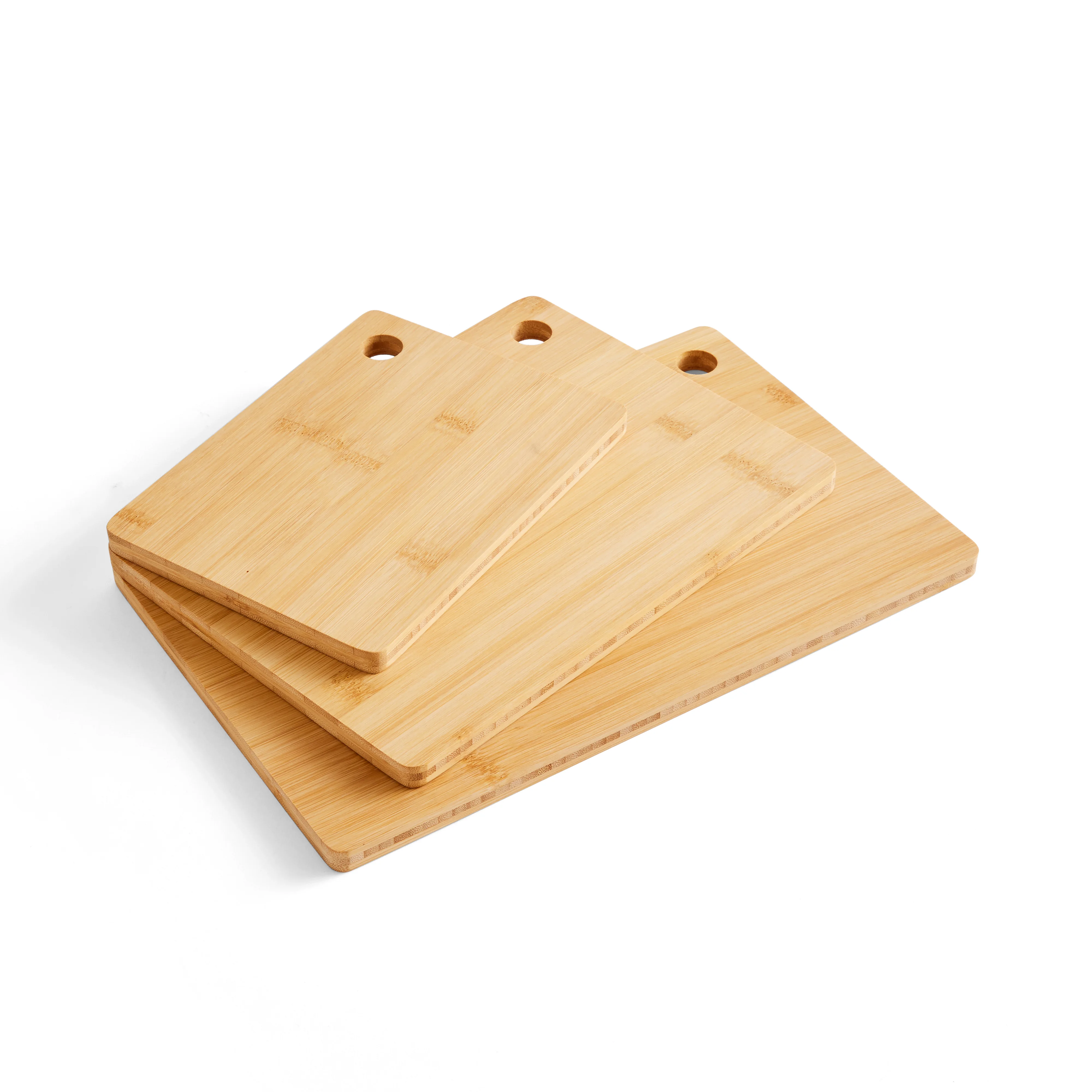 Dunelm Set of 3 Bamboo Chopping Boards Natural