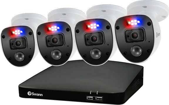 Swann Enforcer 4 Camera 8 Channel DVR Security System Full HD 1080p - White