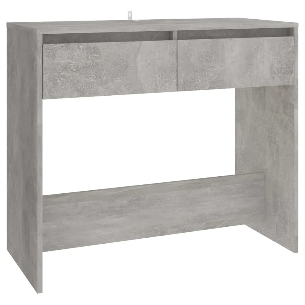 VidaXL Console Table Concrete Grey 89x41x76.5 cm Steel