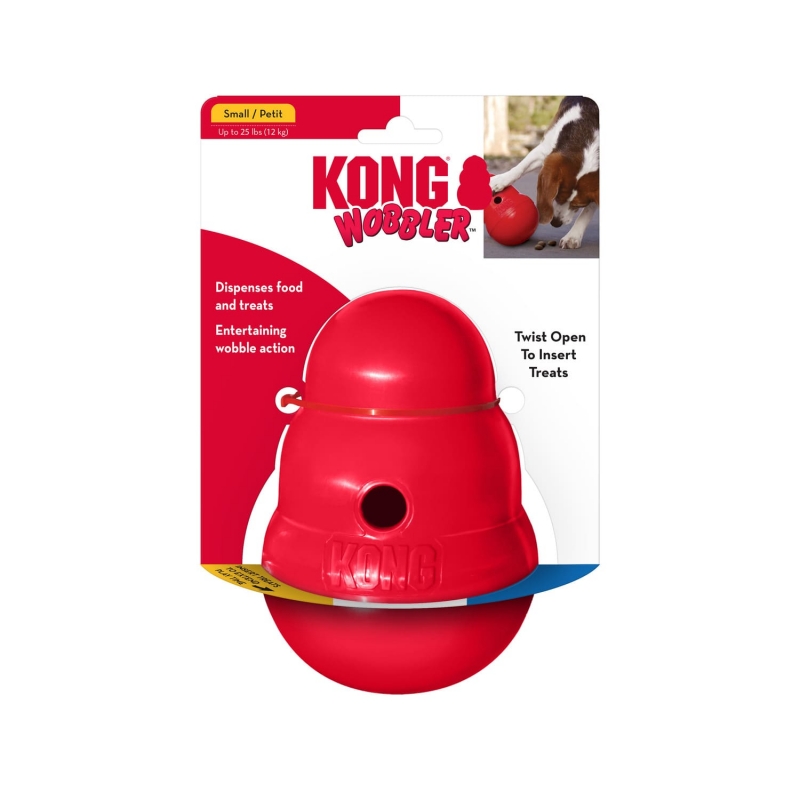 KONG Wobbler Dog Toy - Large: 19 x 13 cm