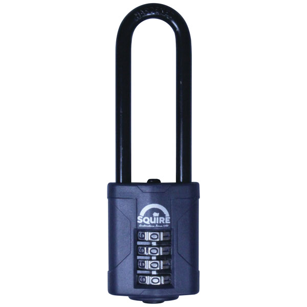Squire CP40/2.5 Combination Padlock 4-Wheel 40mm Extra Long Shackle 63mm Boxed