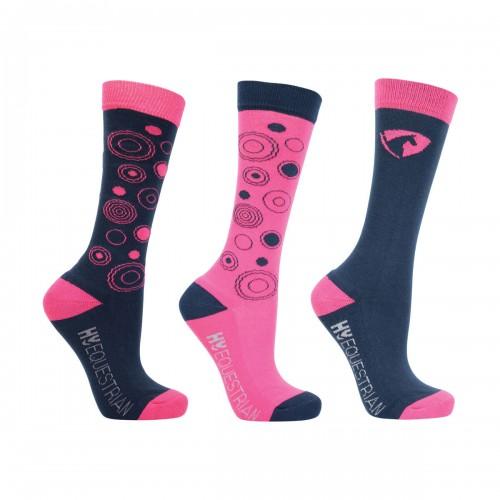 Hy  DynaMizs Ecliptic Boot Socks (Pack of 3) (12 UK Child-4 UK) (Mint/Grey)
