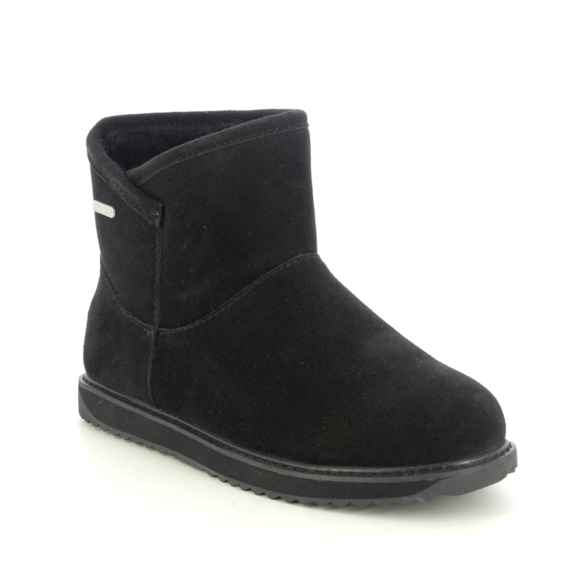 EMU Dofida Mini Tex Black Suede Womens ankle boots W12645-33 in a Plain Suede Leather in Size 6
