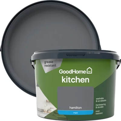 GoodHome Kitchen Hamilton Matt Emulsion Paint, 2.5L
