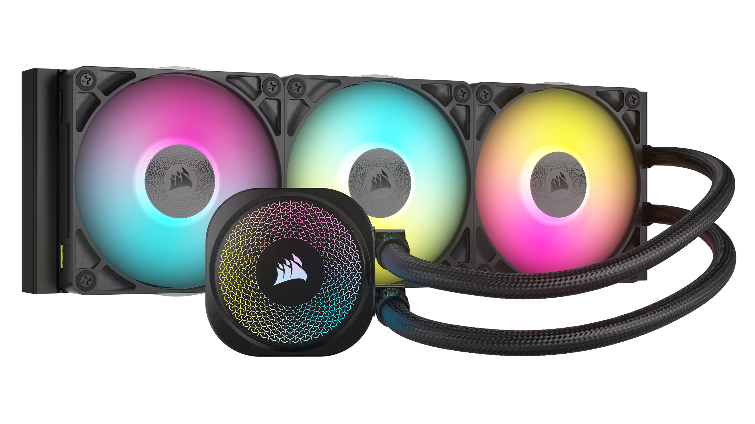 Corsair Icue Link Titan 360 Rx 360mm Rgb Liquid Cpu Cooler Black - Cw-9061018-ww