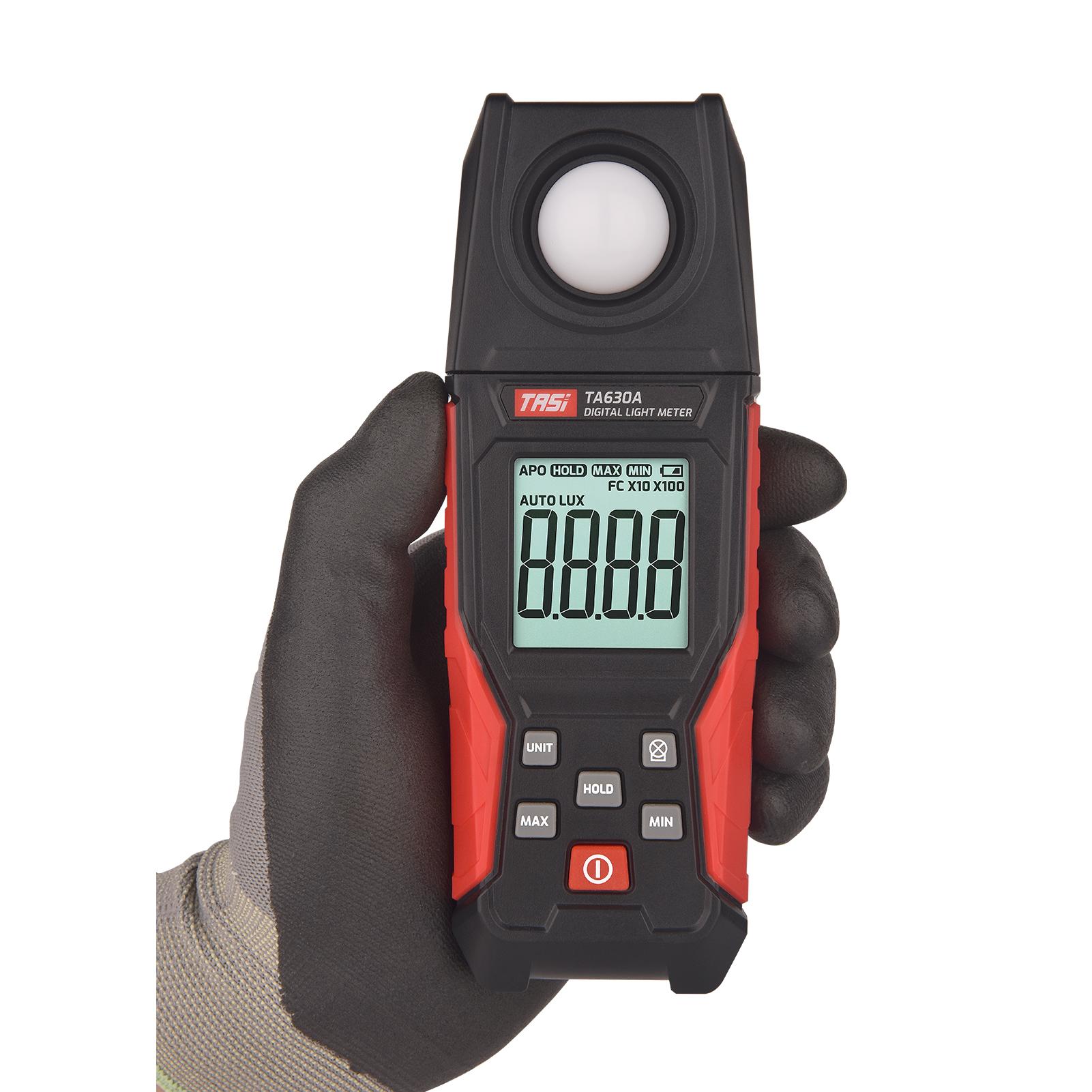 KKmoon Tasi Digital Light Meter Illuminance Lux Meter With Record Function Lcd Display 0~200,000 Ta630a