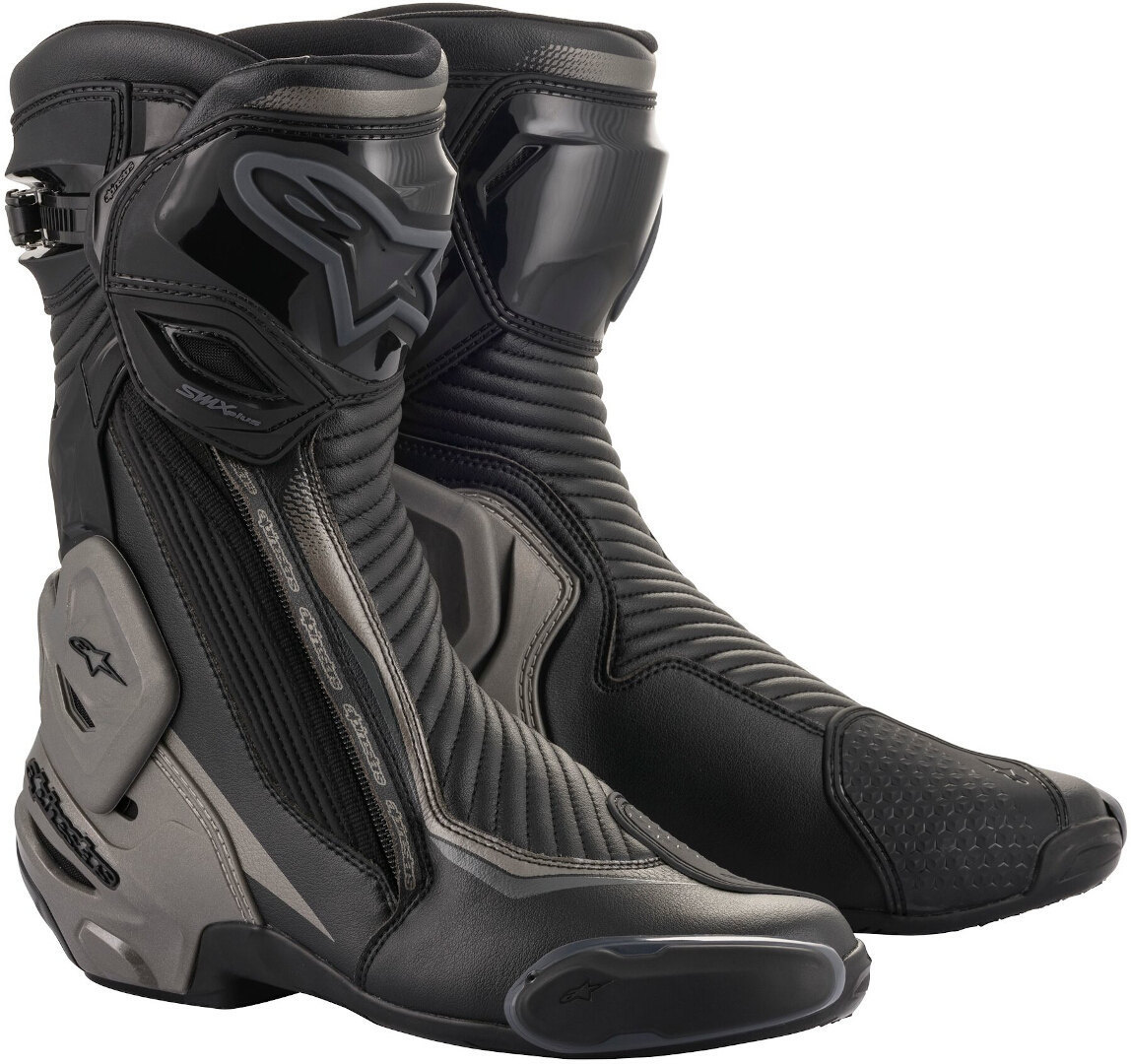 Alpinestars SMX Plus V2 Black Dark Gray Motorcycle Boots 47