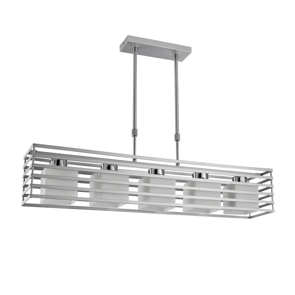 Netlighting Cell Bar Pendant Light - Silver 5 Lights