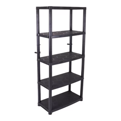 B&Q 5 Shelf Plastic Shelving Unit (H)1700mm (W)700mm (D)400mm