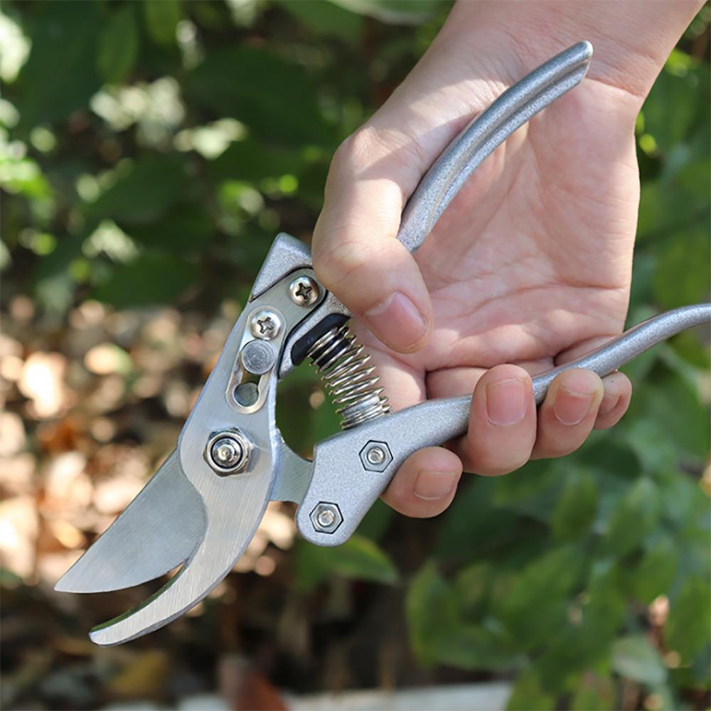 Happypilot Grafting Tool High Carbon Steel Fruit Tree Pruning Shears Bonsai Pruners Garden Shears Gardening Secateurs Garden Scissors silver