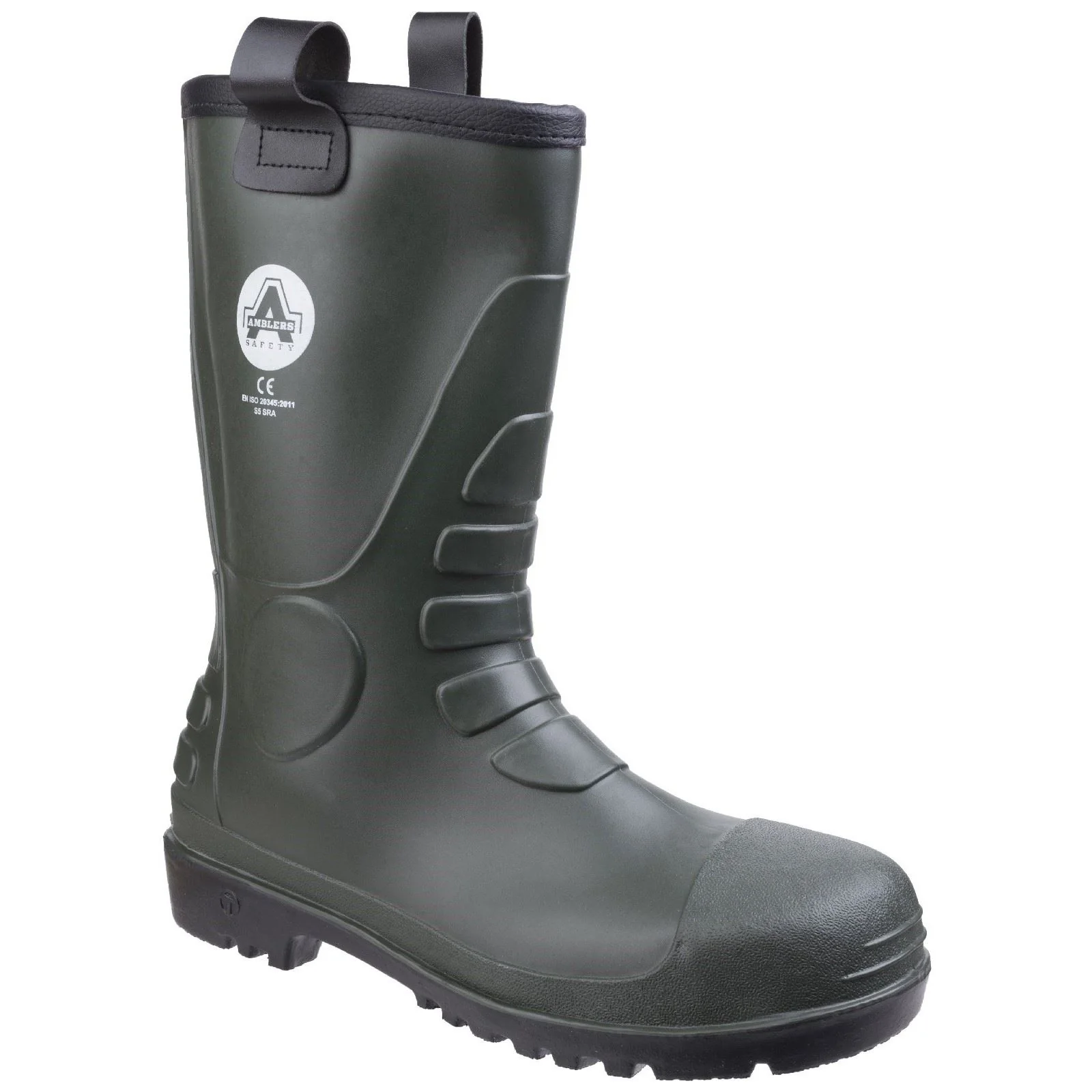 Amblers Safety Men's 'FS97' Safety Wellington Boots|Size: 9|green