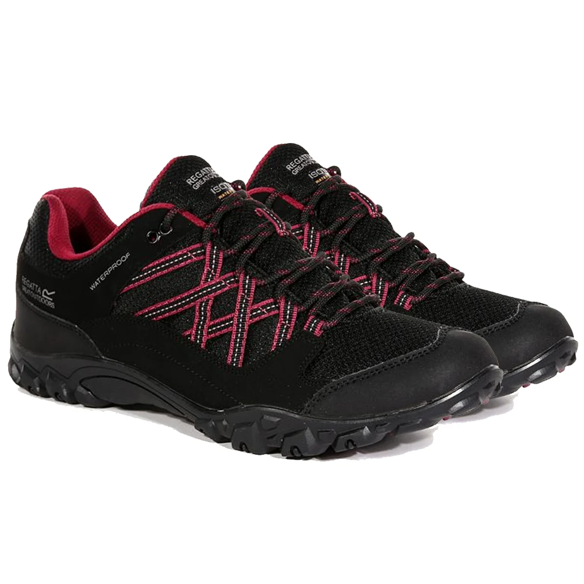 Regatta Ladies Edgepoint III Shoe Black/Beaujols | 6.5