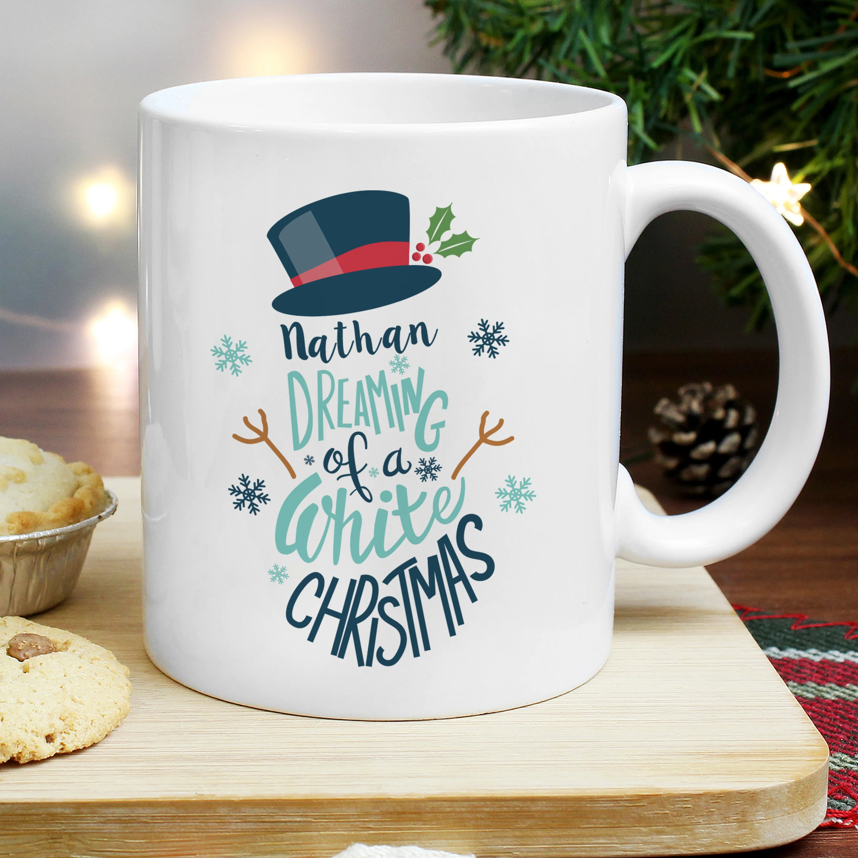 Signature Personalised White Christmas Mug | Custom Mugs > Custom Mugs > Custom Mugs