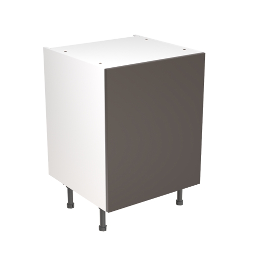 KitchenKIT Slab 60cm Base Cabinet - Gloss Graphite
