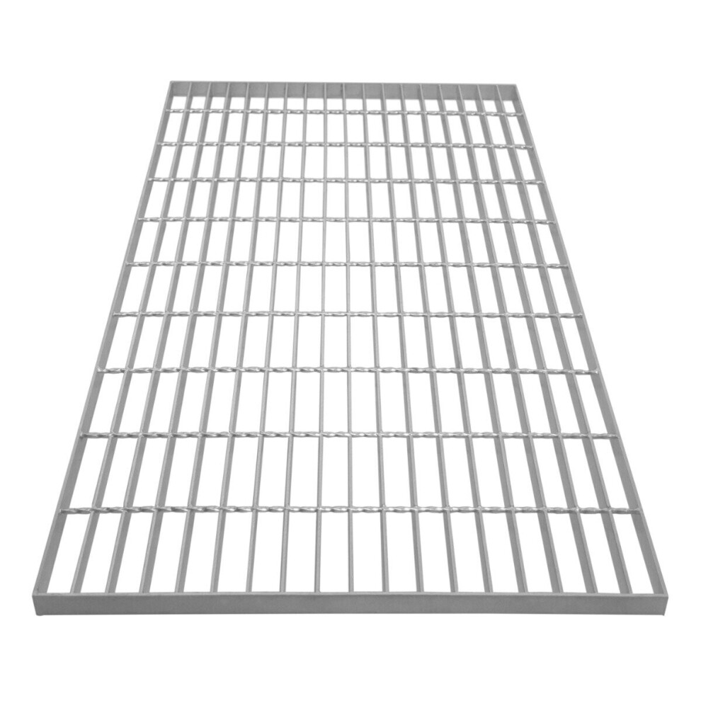 MONSTER SHOP Galvanised Grating Mesh Panels - Silver / 100cm / 60cm