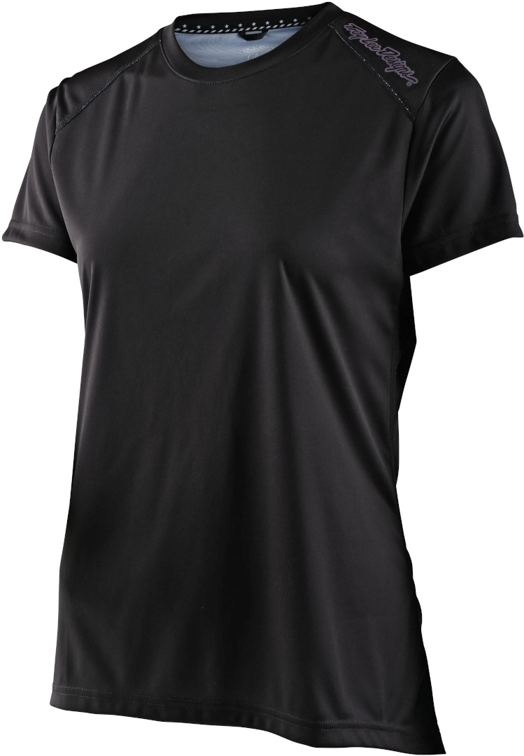  Troy Lee Designs Lilium Solid Maglia da bicicletta da donna a maniche corte, nero, dimensione S per donne