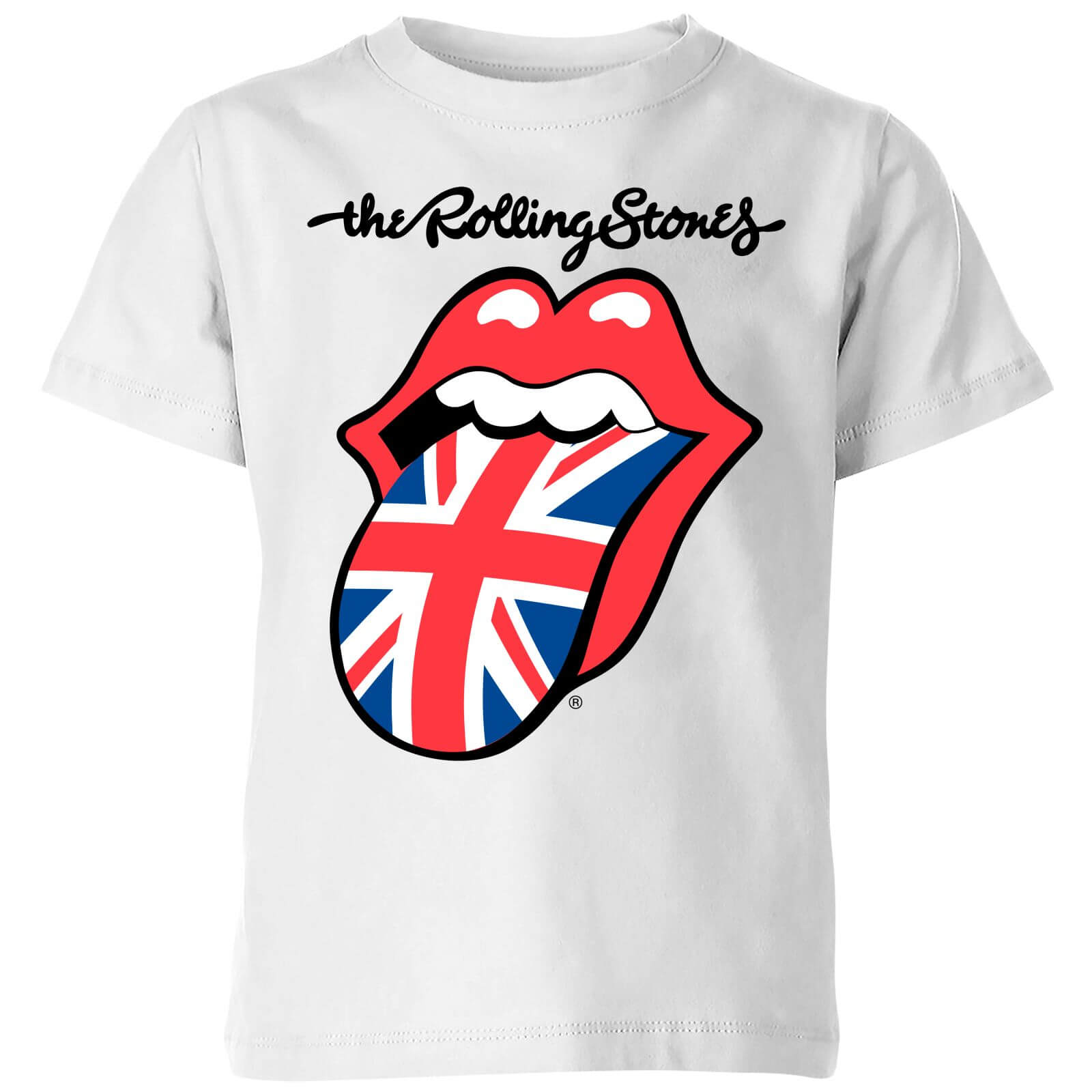Rolling Stones UK Tongue Kids' T-Shirt - White - 3-4 Years - White