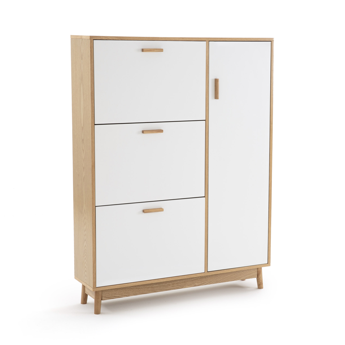 La Redoute Interieurs So'home Sheldon Shoe Cabinet With 3 Compartments & 1 Cupboard