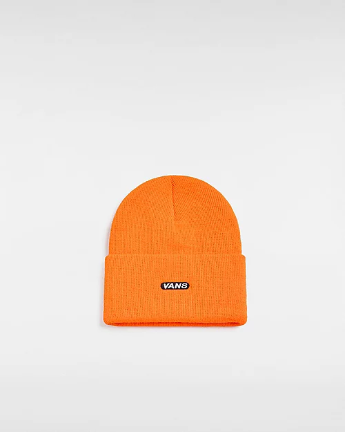 Vans Bagley Tall Cuff Beanie (flame) Unisex Orange, One Size