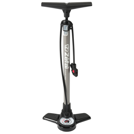 Zéfal Zefal FP20 Steel Floor Pump - Silver / Workshop Pumps