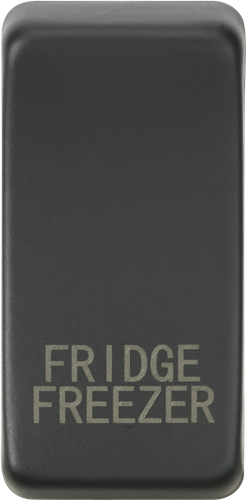 Knightsbridge Switch Cover "marked Fridge Freezer" - Anthracite