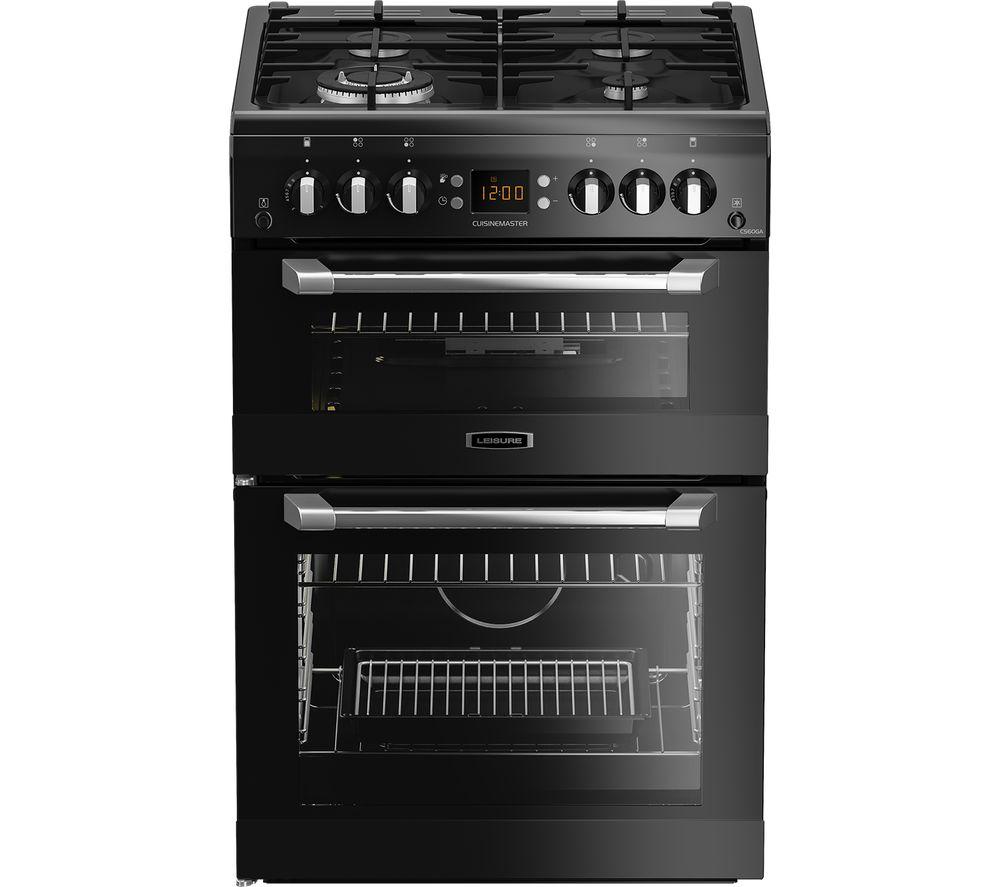 LEISURE CS60GAK 60 cm Gas Cooker - Black, Black