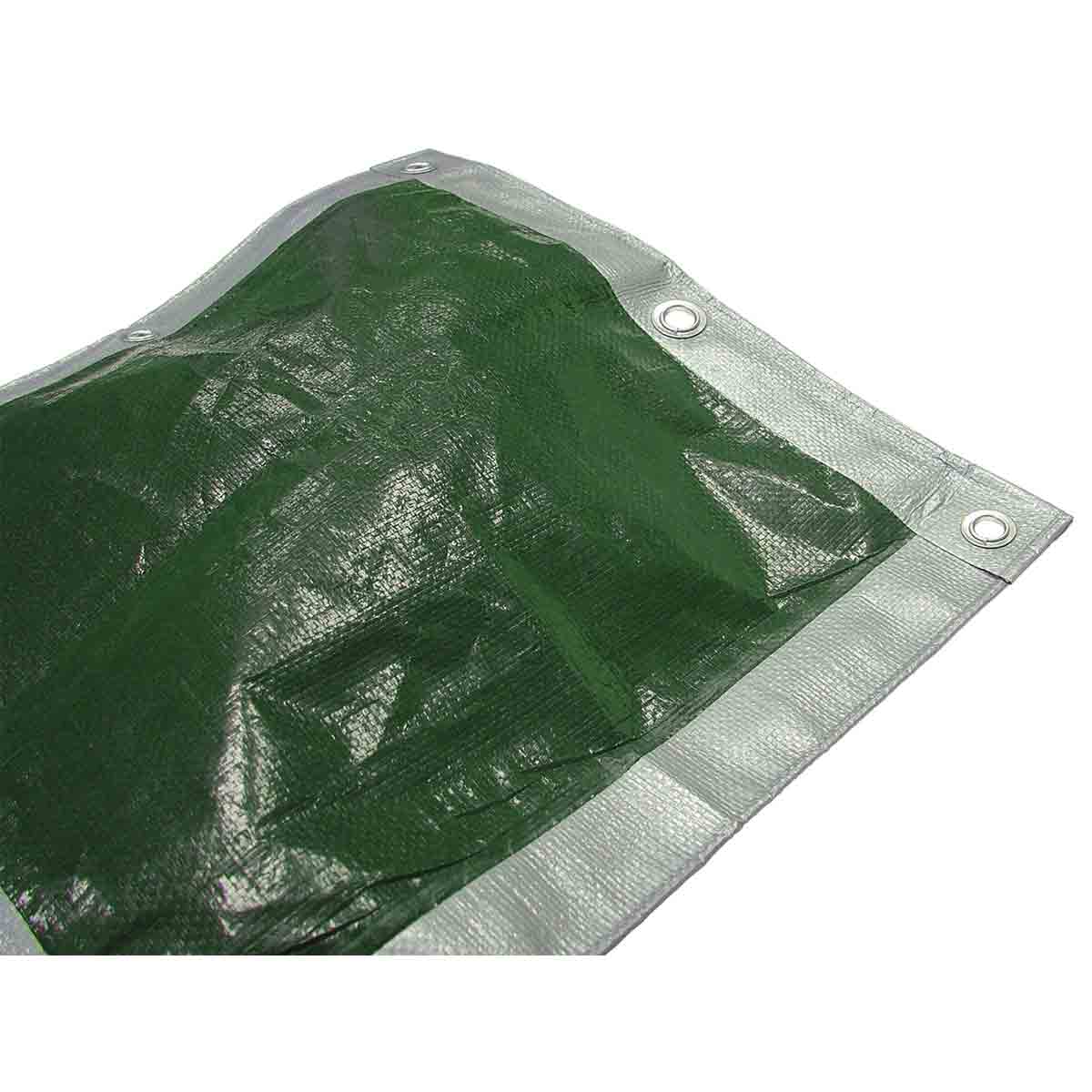 FAITHFULL Heavy Duty Green Tarpaulin -18ft x 18ft (5400mm x 5400mm) Polyethylene FAITARP1818H
