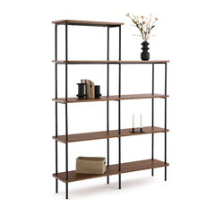 La Redoute Interieurs Kerrie Asymmetrical Walnut Veneer Shelving Unit by La Redoute