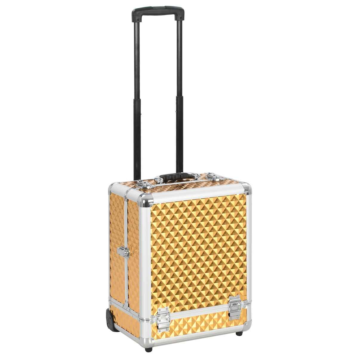 VidaXL Corrigan Studio Make-Up Trolley 35X29x45 Cm Gold Aluminium