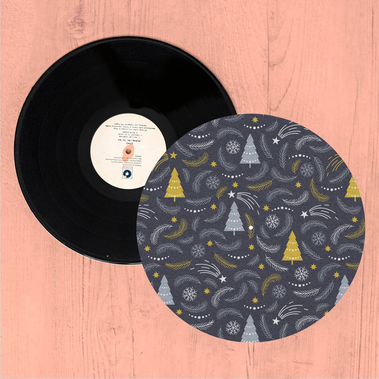 By IWOOT Trees And Leaves Turntable Slip Mat |