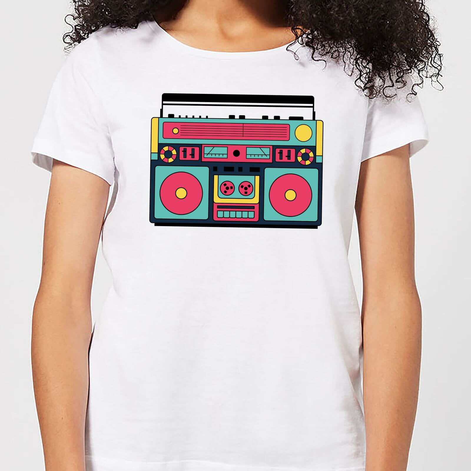 By IWOOT Colourful Boombox Women's T-Shirt - White - M - White | adult