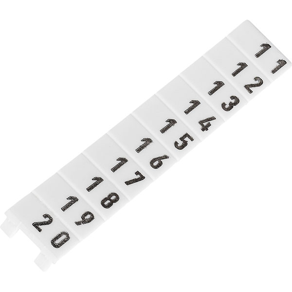 Wieland 04.846.0253.0 Marking Strip 6mm Marked 9705 A/6/10 B 11 - 20