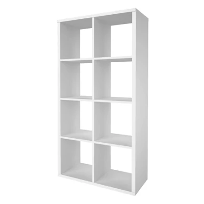 GoodHome Mixxit White Freestanding 8 Shelf Rectangular Shelving Unit, (H)1426mm (W)735mm